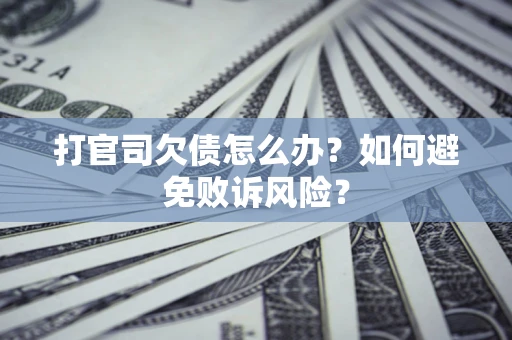 北京打官司欠债怎么办？如何避免败诉风险？