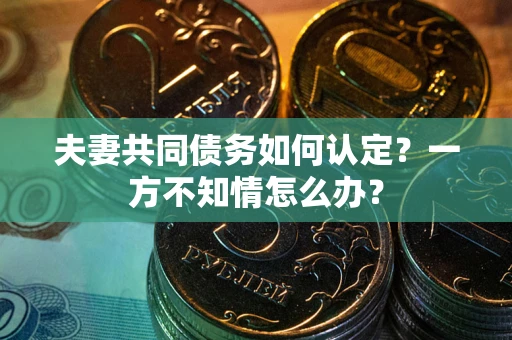 北京夫妻共同债务如何认定？一方不知情怎么办？