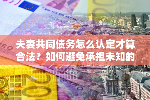 北京夫妻共同债务怎么认定才算合法？如何避免承担未知的债务风险？