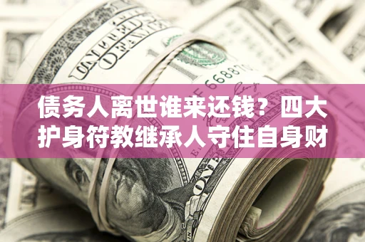 北京债务人离世谁来还钱？四大护身符教继承人守住自身财产